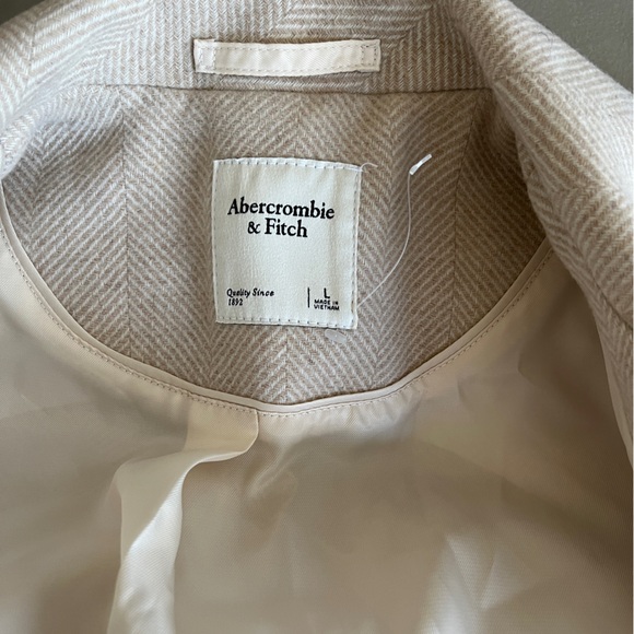 Abercrombie & Fitch Women’s Heavy Wool Blended Blazer Coat - Size L - Picture 7 of 8